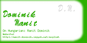 dominik manit business card